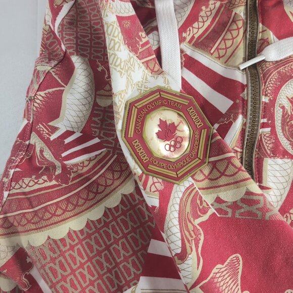 HBC Hudson's Bay Olympics Team Canada Full Zip Hoodie Sweater M Red Beijing 2008 - Picture 11 of 16